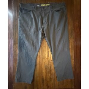 Lee Extreme Motion 48x29 Athletic Fit Tapered Stretch Gray Jeans Mens